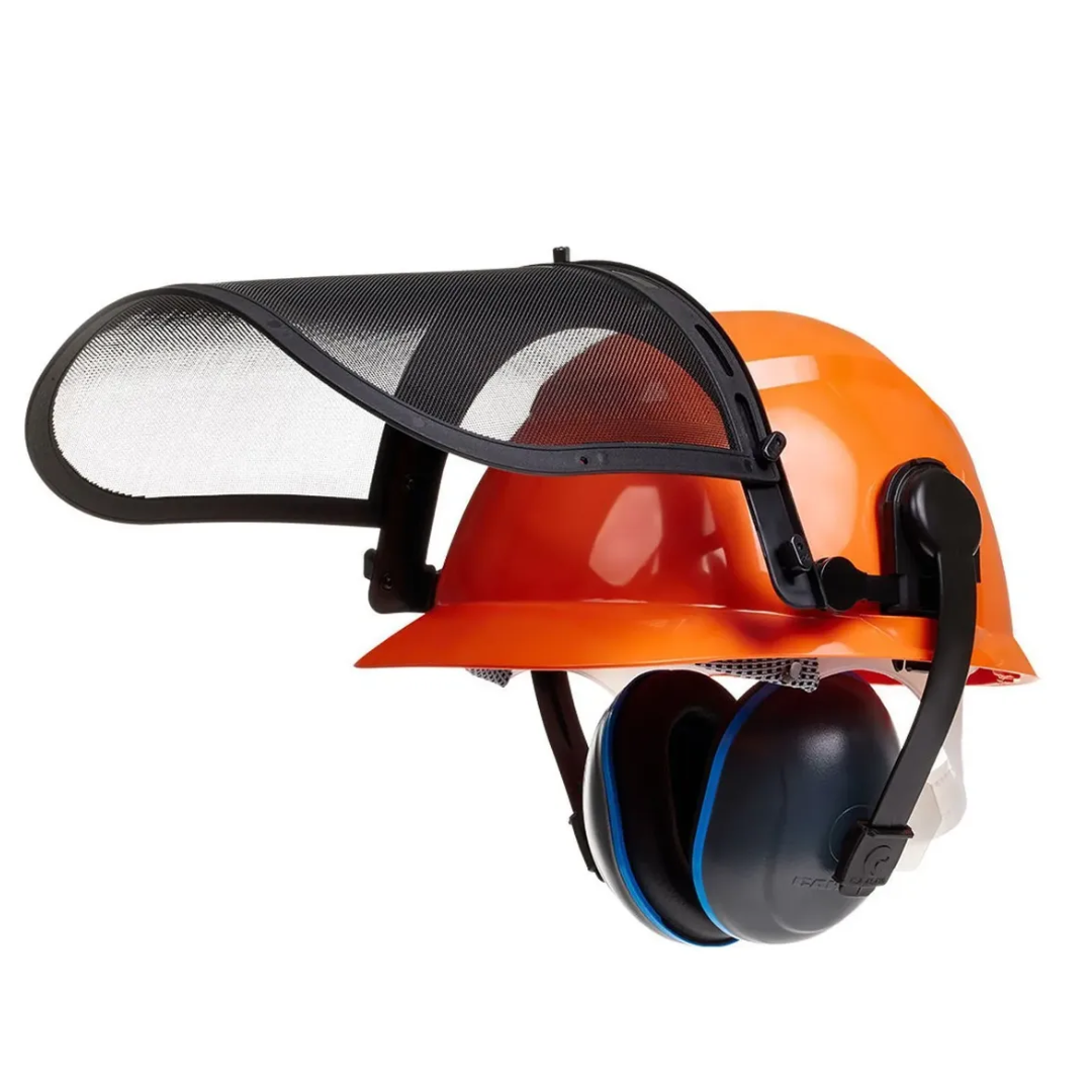Capacete para motosserrista